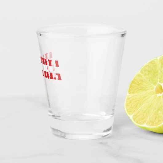 Simple Modern Austria National Flag Apparel  Shot Glas (Rechts)