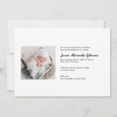 Simple Modern Baby Blue Baby shower Gift Aankondiging (Achterkant)