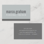 SIMPLE MODERN BAND minimalistische mannelijke mono Visitekaartje (Voorkant / Achterkant)