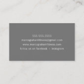 SIMPLE MODERN BAND minimalistische mannelijke mono Visitekaartje (Achterkant)