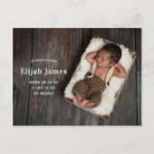 Simple Modern Birth Announcement Briefkaart (Voorkant)