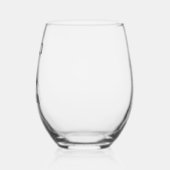 Simple Modern Black Bow Bridesmaid Proposal Wijnglas Zonder Voet (Links)