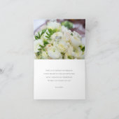 Simple Modern Black Script Photo Collage Wedding Bedankkaart (Binnen)