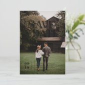 Simple Modern Boho | Foto Save the Date (Staand voorkant)