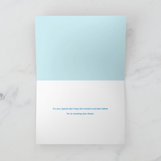 Simple Modern Bright and Cheery Birthday Card Kaart (Binnen)