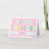 Simple Modern Bright and Cheery Birthday Card Kaart (Voorkant)