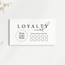 Simple Modern Business Flat Loyalty Card