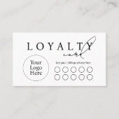 Simple Modern Business Flat Loyalty Card (Voorkant)