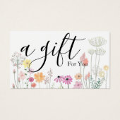 Simple & Modern Business Gift Certificate Visitekaartje (Voorkant)