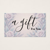 Simple & Modern Business Gift Certificate Visitekaartje (Voorkant)