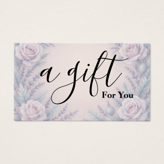 Simple & Modern Business Gift Certificate Visitekaartje (Voorkant)