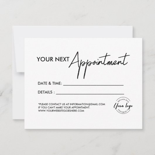 Simple modern Business logo Custom Bedankkaart (Voorkant)