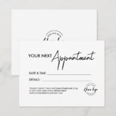 Simple modern Business logo Custom Bedankkaart (Voorkant / Achterkant)