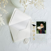 Simple Modern Calligraphy Photo Afstuderen Acryl Uitnodigingen