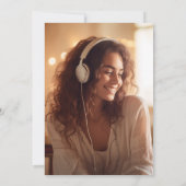 Simple Modern Calligraphy Photo Afstuderen Kaart (Achterkant)