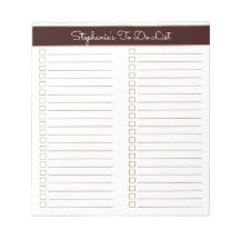 Simple Modern Chocolate Brown Two Column Checklist