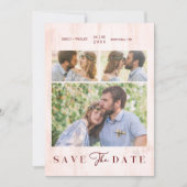 Simple Modern Collage Wedding Couple 3 Photos (Voorkant)