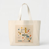 Simple modern contemporary trendy cool tote bag (Voorkant)