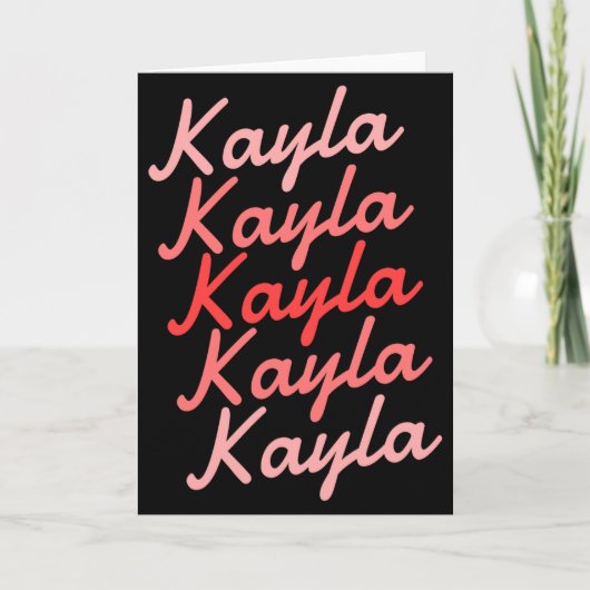 Simple Modern Cool Tygraphy Name Toddler Kaart (Voorkant)