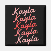 Simple Modern Cool Tygraphy Name Toddler Magneet (Voorkant)