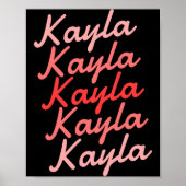 Simple Modern Cool Tygraphy Name Toddler  Poster (Voorkant)