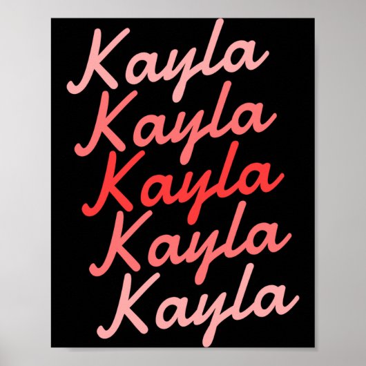 Simple Modern Cool Tygraphy Name Toddler Poster (Voorkant)