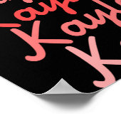 Simple Modern Cool Tygraphy Name Toddler T Shirt Poster (Hoek)