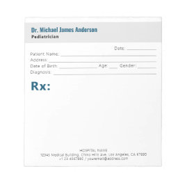 Simple Modern Doctor Prescription  Notitieblok