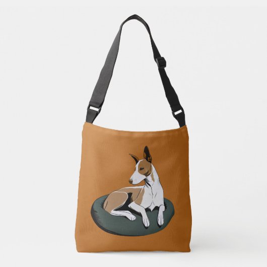 Simple Modern Dog Art Trendy Crossbody Tas (Voorkant)