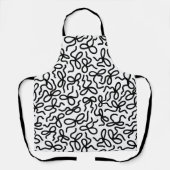 Simple Modern Elegant Black and White Bow Pattern Schort (Voorkant)