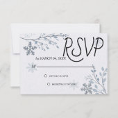 Simple Modern Elegant Classic Wedding RSVP Kaartje (Voorkant)