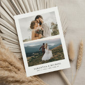 Simple Modern Elegant Photo Wedding Save The Date