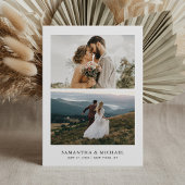 Simple Modern Elegant Photo Wedding Save The Date