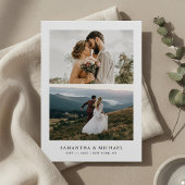 Simple Modern Elegant Photo Wedding Save The Date