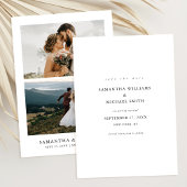 Simple Modern Elegant Photo Wedding Save The Date
