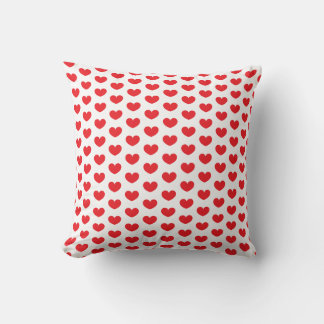 Simple Modern Elegant Trendy Red Heart Kussen