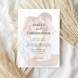 Simple Modern Elegant Wedding Kaart