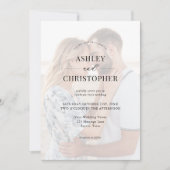 Simple Modern Elegant Wedding Kaart (Voorkant)