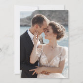 Simple Modern Elegant Wedding Kaart (Achterkant)