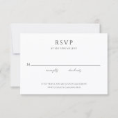 Simple Modern Elegant Wedding RSVP Kaartje (Voorkant)