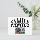 Simple Modern Family Photo Afbeelding Briefkaart (Staand voorkant)