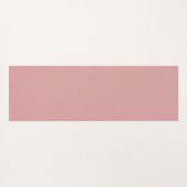 Simple Modern Floral Script Name Blush Pink Lotus Yogamat (Achterkant (horizontaal))