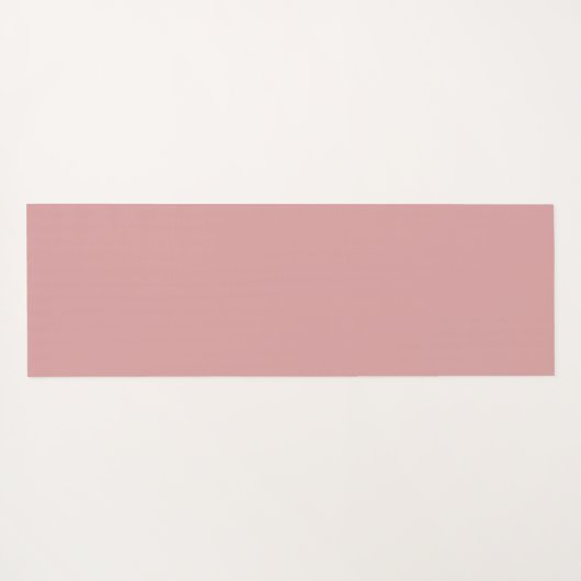 Simple Modern Floral Script Name Blush Pink Lotus Yogamat (Achterkant (horizontaal))