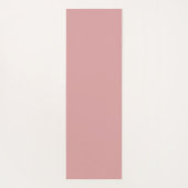 Simple Modern Floral Script Name Blush Pink Lotus Yogamat (Achterkant)