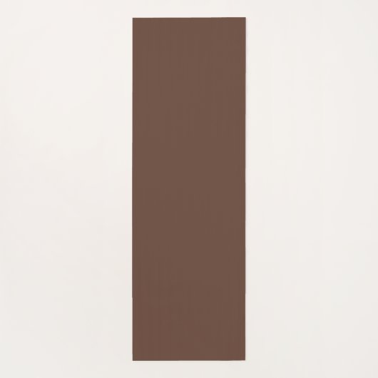 Simple Modern Floral Script Name Brown Lotus  Yogamat (Achterkant)