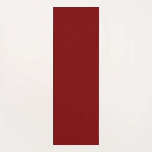Simple Modern Floral Script Name Burgundy Lotus  Yogamat (Achterkant)