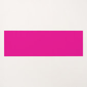 Simple Modern Floral Script Name Hot Pink Lotus  Yogamat (Achterkant (horizontaal))