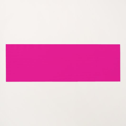 Simple Modern Floral Script Name Hot Pink Lotus  Yogamat (Achterkant (horizontaal))