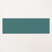 Simple Modern Floral Script Name Jade Green Lotus  Yogamat (Achterkant (horizontaal))