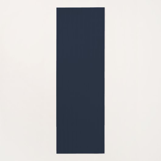 Simple Modern Floral Script Name Navy Blue Lotus  Yogamat (Achterkant)